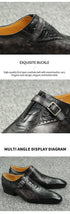 Men's Genuine Leather Loafers Comfortable Formal Shoes for Office Wedding Party